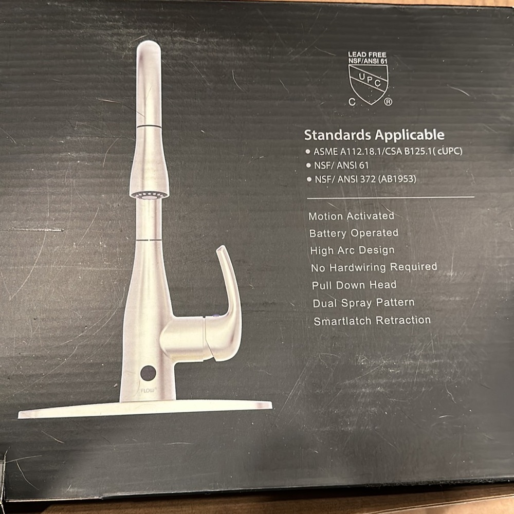 Brand New Open Box Flow Motion Activated Kitchen Faucet - Picture 4 of 7
